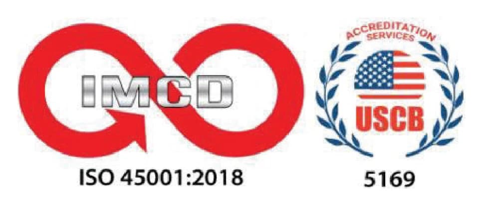ISO 45001:2018 certification logo